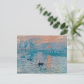 Claude Monet Impression Sunrise Frans Briefkaart (Staand voorkant)
