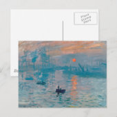 Claude Monet Impression Sunrise Frans Briefkaart (Voorkant / Achterkant)