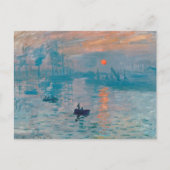 Claude Monet Impression Sunrise Frans Briefkaart (Voorkant)