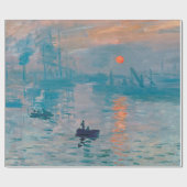 Claude Monet Impression Sunrise Frans Cadeaupapier (Vlak)