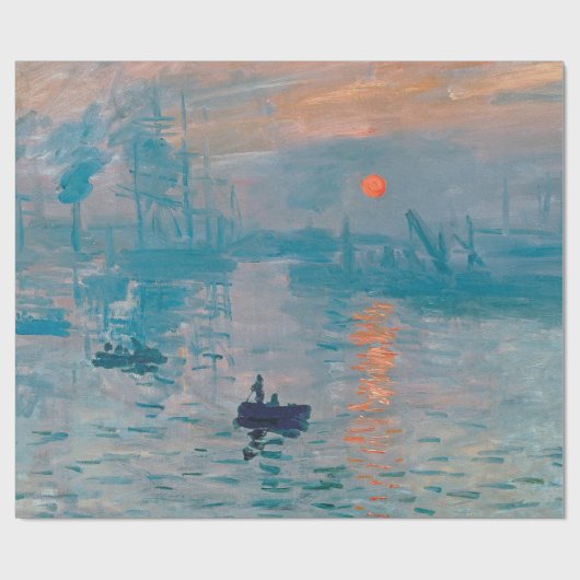 Claude Monet Impression Sunrise Frans Cadeaupapier (Vlak)