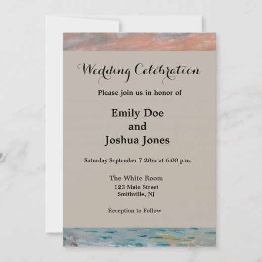 Claude Monet Impression Sunrise Frans Kaart (Voorkant)