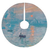 Claude Monet Impression Sunrise Frans Kerstboom Rok (Voorkant)