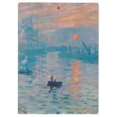 Claude Monet Impression Sunrise Frans Klembord (Achterkant)
