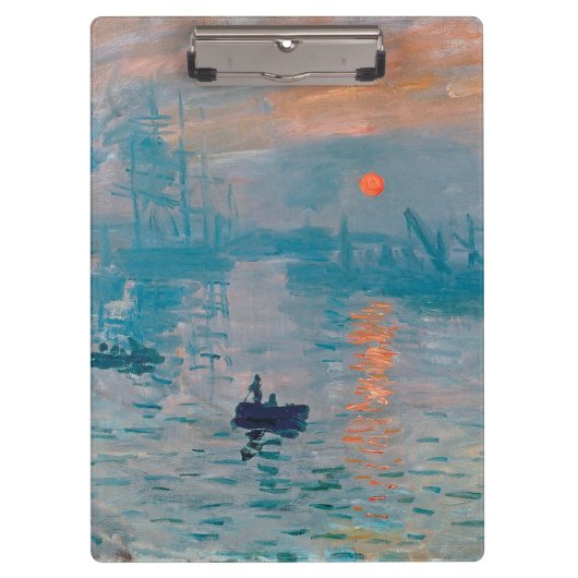 Claude Monet Impression Sunrise Frans Klembord (Voorkant)
