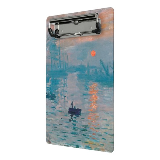 Claude Monet Impression Sunrise Frans Mini Klembord (Angled2)