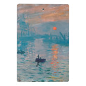 Claude Monet Impression Sunrise Frans Mini Klembord (Achterkant)