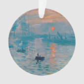 Claude Monet Impression Sunrise Frans Ornament (voorkant)