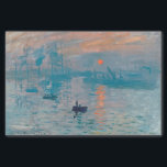 Claude Monet Impression Sunrise Frans Tissuepapier<br><div class="desc">Monet Impressionisme Painting - De naam van dit schilderij is Impression,  Sunrise,  een beroemd schilderij van de Franse impressionist Claude Monet,  geschilderd in 1872 en getoond op de tentoonstelling van impressionisten in Parijs in 1874. Zonneopgang shows de haven van Le Havre.</div>