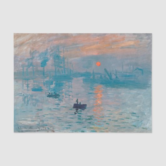 Claude Monet Impression Sunrise Frans Tissuepapier (Voorkant)