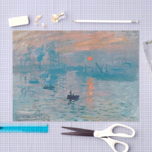 Claude Monet Impression Sunrise Frans Tissuepapier (Craft)