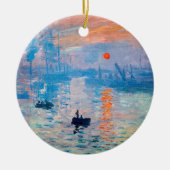 Claude Monet - Impression, Sunrise Keramisch Ornament (Voorkant)