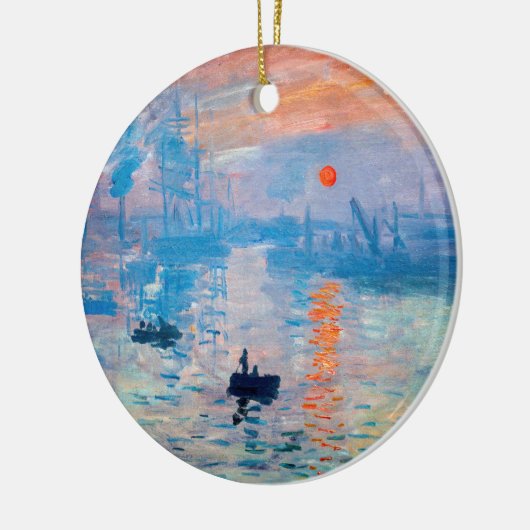 Claude Monet - Impression, Sunrise Keramisch Ornament (Links)
