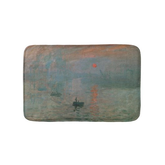 Claude Monet Impression Sunrise Kunstprint Badmat (Voorkant)