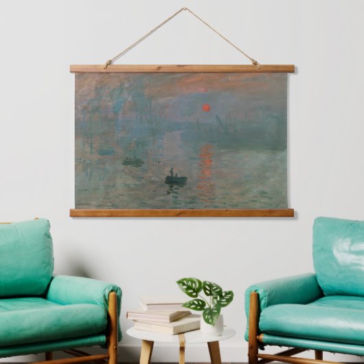 Claude Monet Impression Sunrise Kunstprint Hangend Wandkleed (Woonkamer)