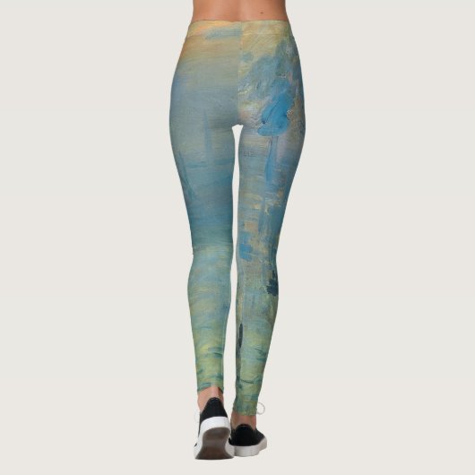 Claude Monet Impression Sunrise Leggings (Achterkant)
