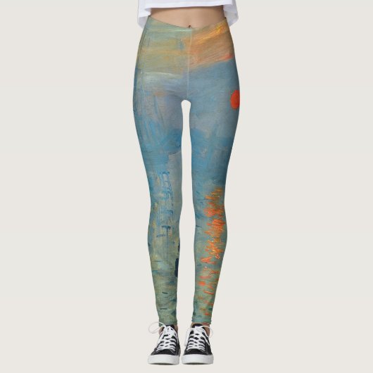 Claude Monet Impression Sunrise Leggings (Voorkant)