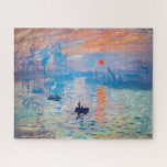 Claude Monet - Impression, Sunrise Legpuzzel<br><div class="desc">Impression,  Sunrise (Impression,  Soleil levant) - Claude Monet,  Oil on canvas,  1872 Impression,  Sunrise beeldt de haven van Le Havre uit,  de geboortestad van Monet.</div>