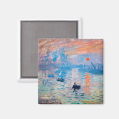 Claude Monet - Impression, Sunrise Magneet (Voorkant / Achterkant)