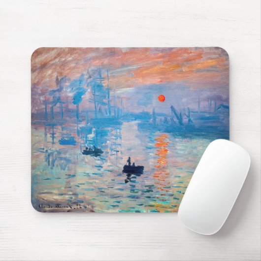 Claude Monet - Impression, Sunrise Muismat (Met muis)