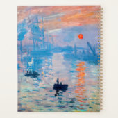 Claude Monet - Impression, Sunrise Planner (Achterkant)