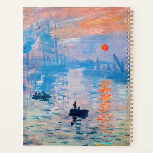 Claude Monet - Impression, Sunrise Planner (Achterkant)