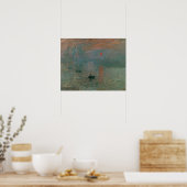 Claude Monet - Impression, Sunrise Poster (Keuken)