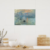 Claude Monet Impression Sunrise Poster (Keuken)