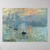 Claude Monet Impression Sunrise Poster (Voorkant)