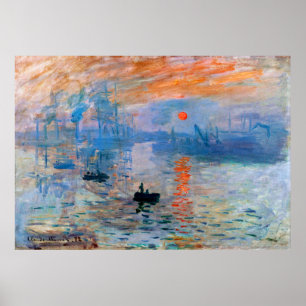 Claude Monet - Impression, Sunrise Poster