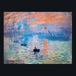 Claude Monet - Impression, Sunrise Poster<br><div class="desc">Impression,  Sunrise (Impression,  Soleil levant) - Claude Monet,  Oil on canvas,  1872 Impression,  Sunrise beeldt de haven van Le Havre uit,  de geboortestad van Monet.</div>