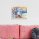 Claude Monet Impression Sunrise Poster Canvas Afdruk (Insitu (Woonkamer))