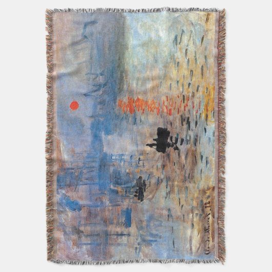 Claude Monet Impression Sunrise Poster Canvas Prin Deken (Voorkant Verticaal)
