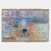 Claude Monet Impression Sunrise Poster Canvas Prin Deken (Voorkant)