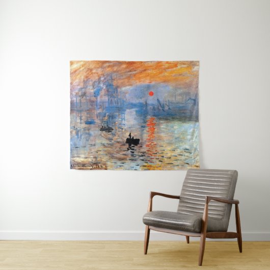 Claude Monet Impression Sunrise Poster Canvas Prin Wandkleed (In Situ (horizontaal))