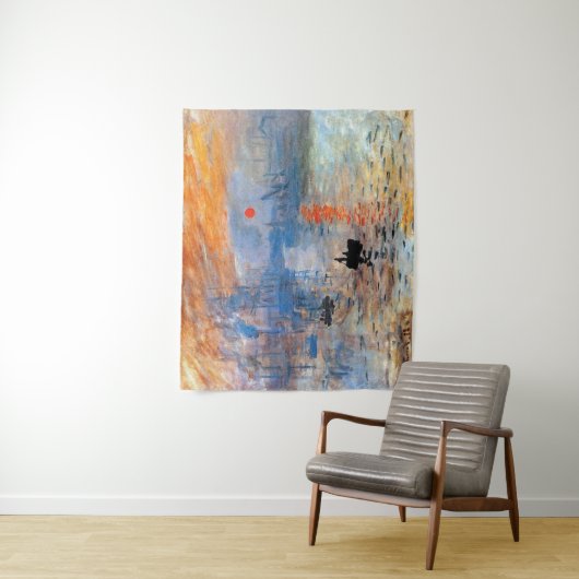 Claude Monet Impression Sunrise Poster Canvas Prin Wandkleed (In situ)