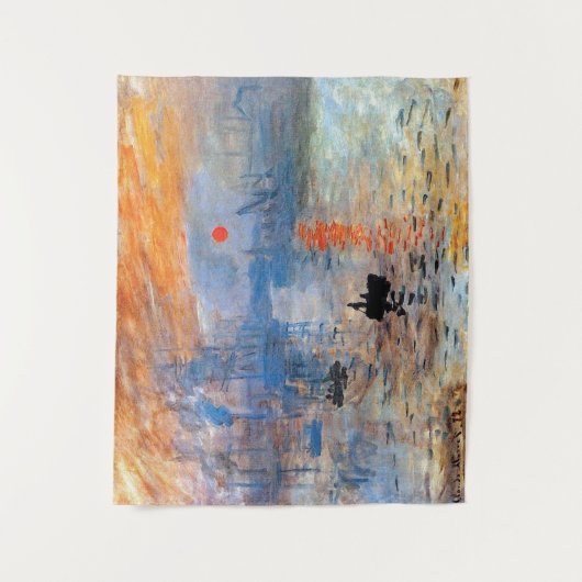 Claude Monet Impression Sunrise Poster Canvas Prin Wandkleed (Voorkant)