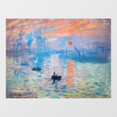Claude Monet - Impression, Sunrise Raamsticker (Vel)