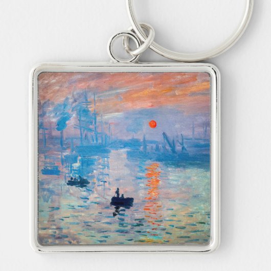 Claude Monet - Impression, Sunrise Sleutelhanger (Voorkant)