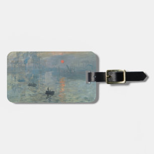 Claude Monet Impression Sunrise Soleil Levant Bagagelabel