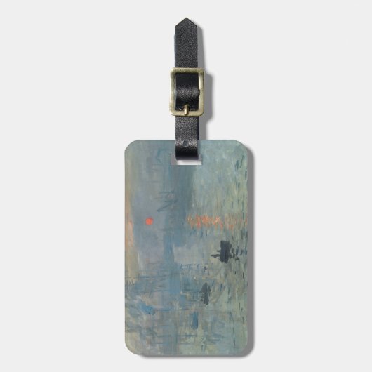 Claude Monet Impression Sunrise Soleil Levant Bagagelabel (Voorkant verticaal)