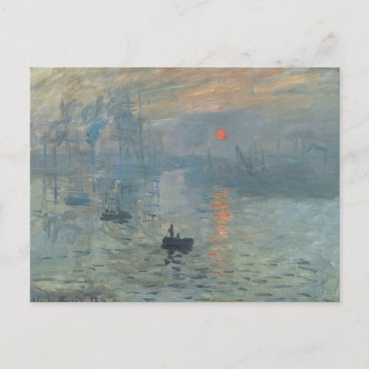 Claude Monet Impression Sunrise Soleil Levant Briefkaart (Voorkant)