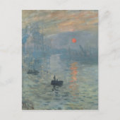Claude Monet Impression Sunrise Soleil Levant Briefkaart (Voorkant)