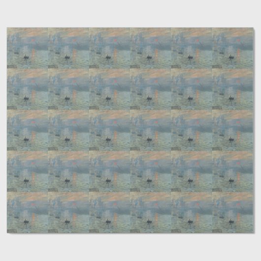 Claude Monet Impression Sunrise Soleil Levant Cadeaupapier (Vlak)