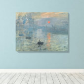 Claude Monet Impression Sunrise Soleil Levant Canvas Afdruk (Insitu (Houten vloer))