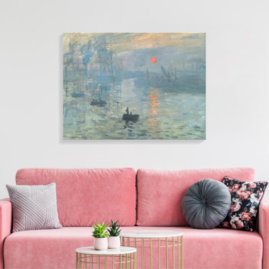 Claude Monet Impression Sunrise Soleil Levant Canvas Afdruk (Insitu (Woonkamer))