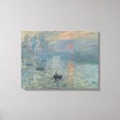Claude Monet Impression Sunrise Soleil Levant Canvas Afdruk (Voorkant)