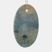 Claude Monet Impression Sunrise Soleil Levant Keramisch Ornament (Rechts)