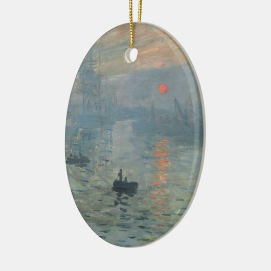 Claude Monet Impression Sunrise Soleil Levant Keramisch Ornament (Links)