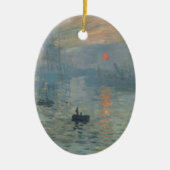 Claude Monet Impression Sunrise Soleil Levant Keramisch Ornament (Voorkant)
